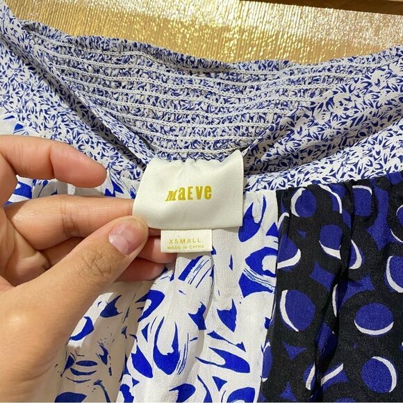 Anthropologie Maeve 100% Silk Mini Skirt - Picture 3 of 3